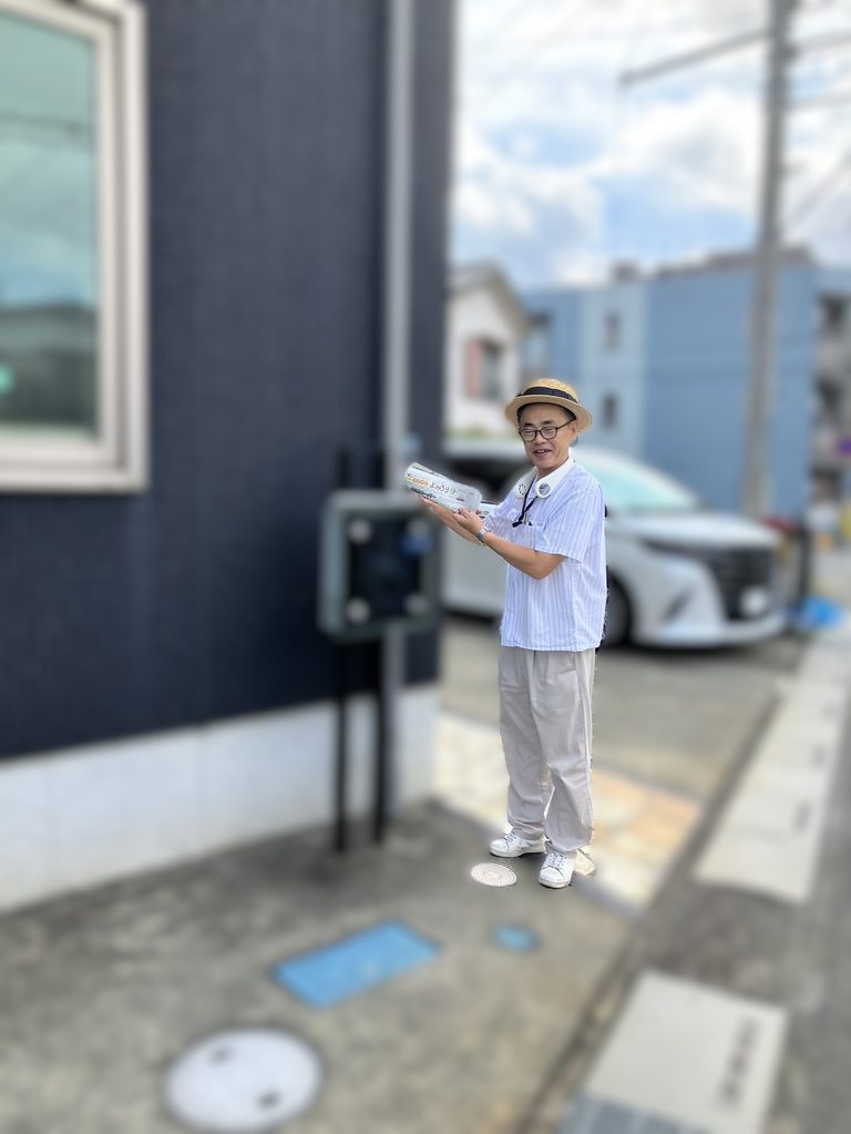 暑さ吹き飛ばせ！スマイルポスティング！