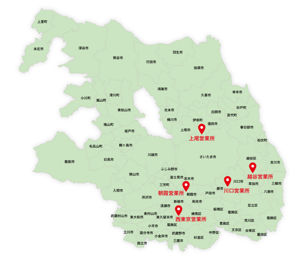 サービスエリア地図