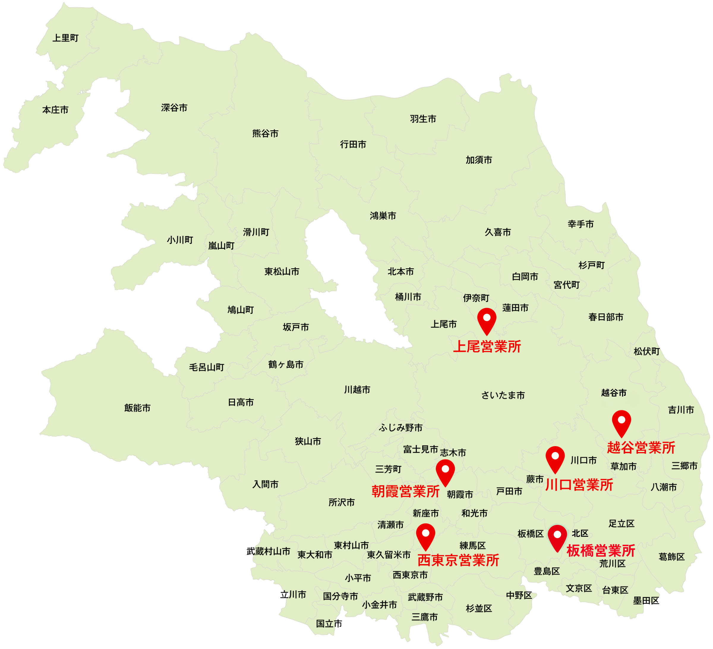 サービスエリア地図