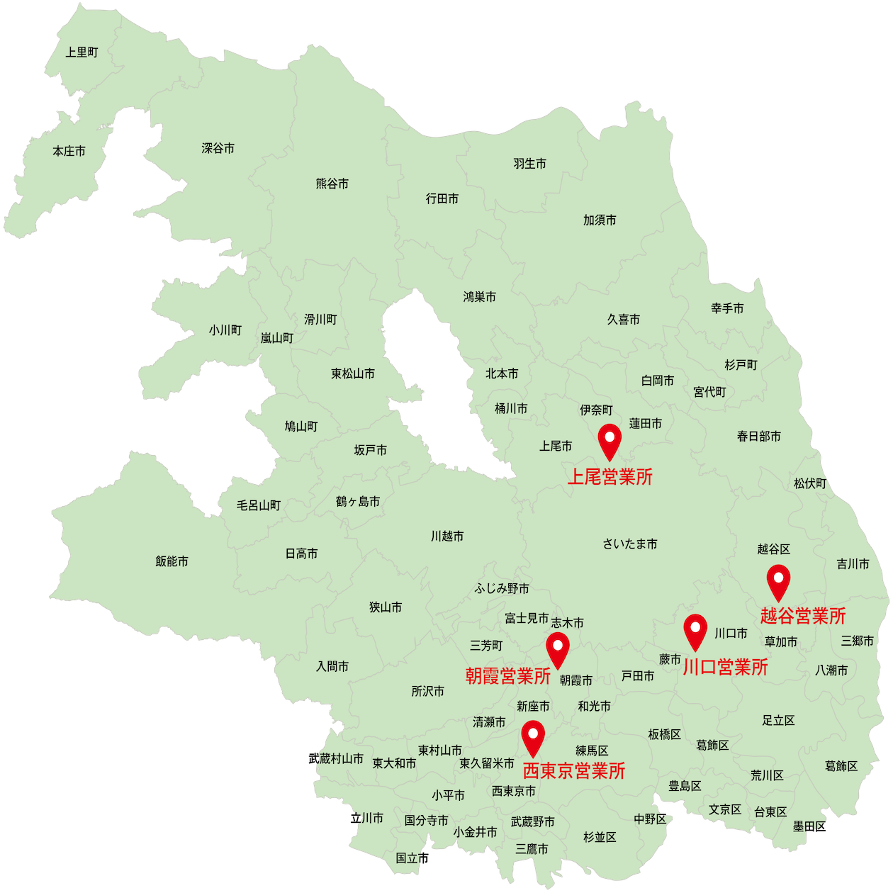 サービスエリア地図